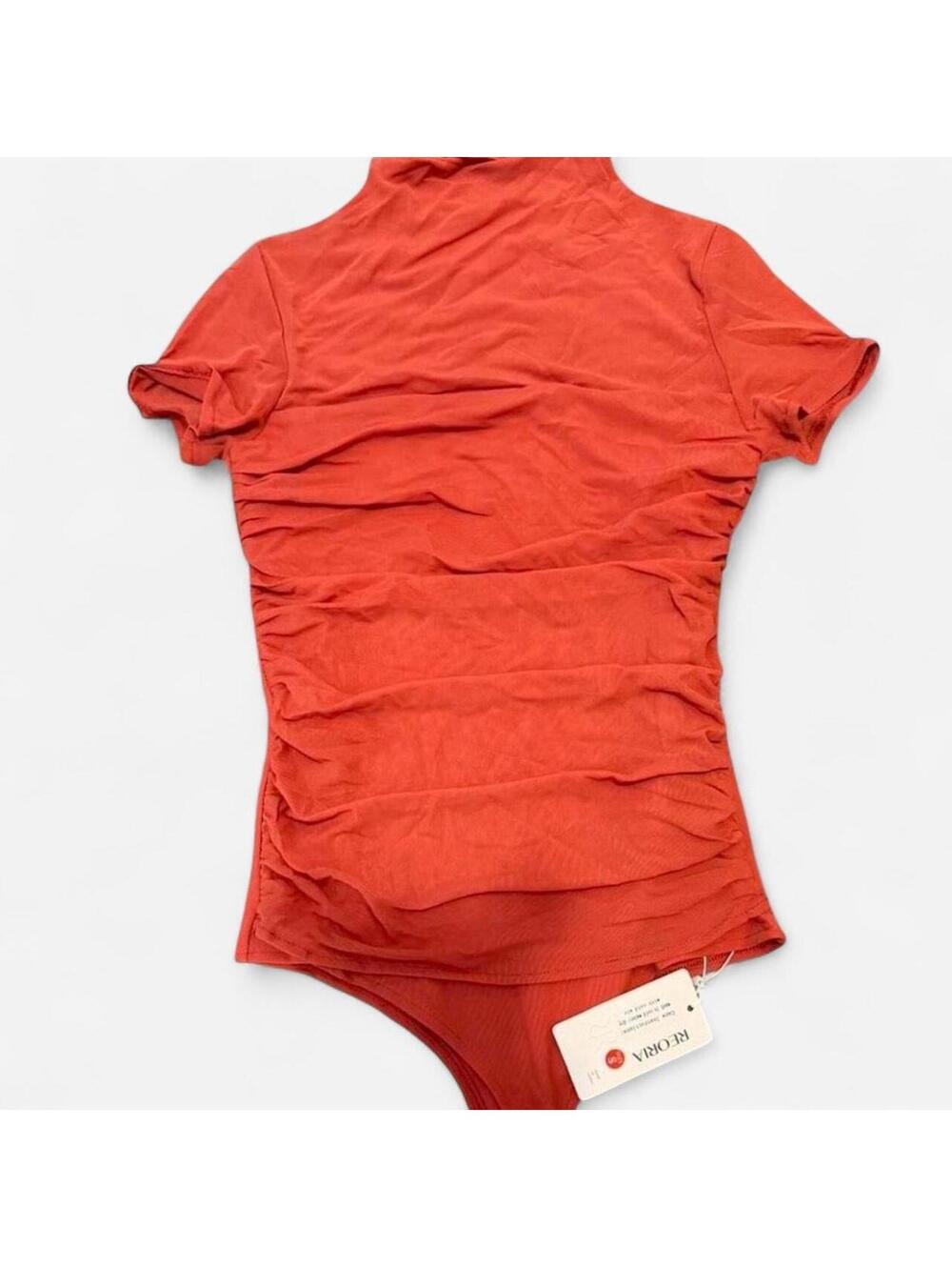 Women's Red and Orange Bodysuit